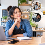 Small business owner identifying everyday customer problems as business opportunities
