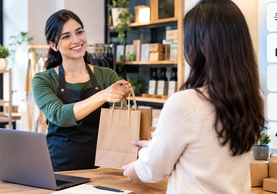 Small business improving customer experience with better product services.