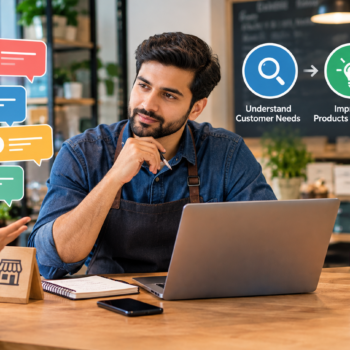 Small business using customer complaints to improve products and services.