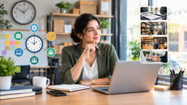 Small business using unused time to improve productivity