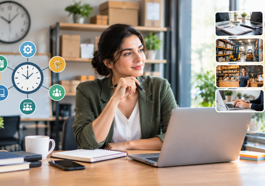 Small business using unused time to improve productivity