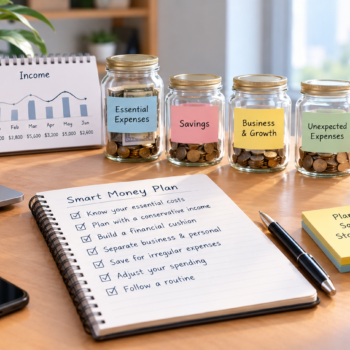 Managing money with an irregular monthly income