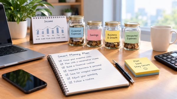 Managing money with an irregular monthly income