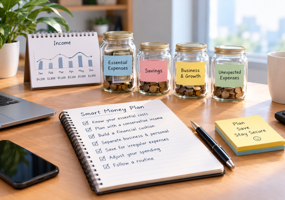 Managing money with an irregular monthly income